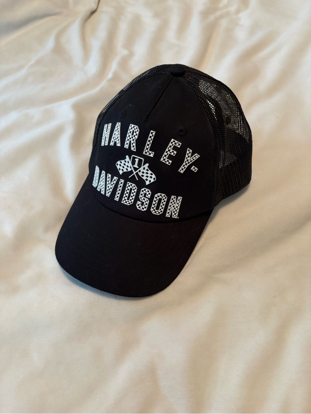 Harley-Davidson Black Logo Mesh Baseball Cap